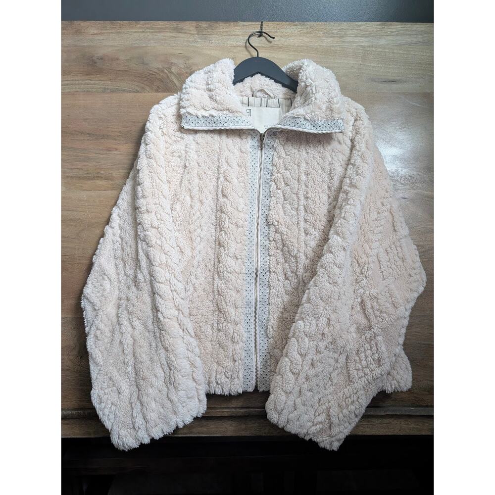 Pilcro Cable Fuzzy Jacket XL IVORY